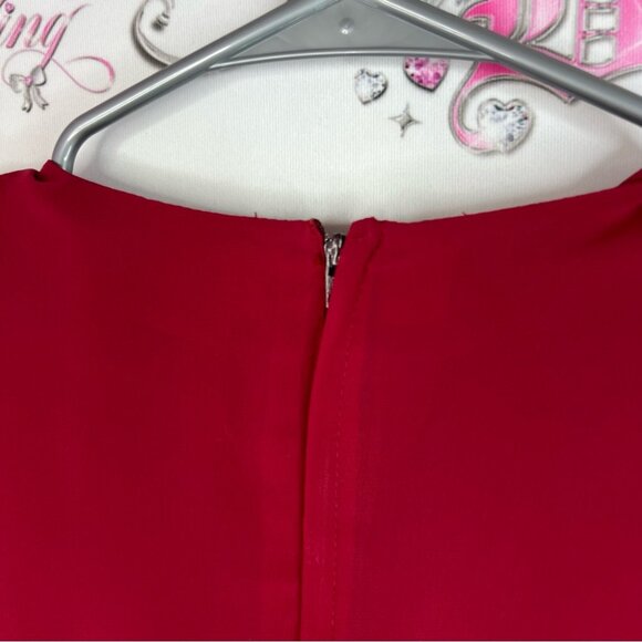 Belage one piece pants suit jumper vintage Elegant Red Long Sleeve Jumpsuit - Picture 11 of 15